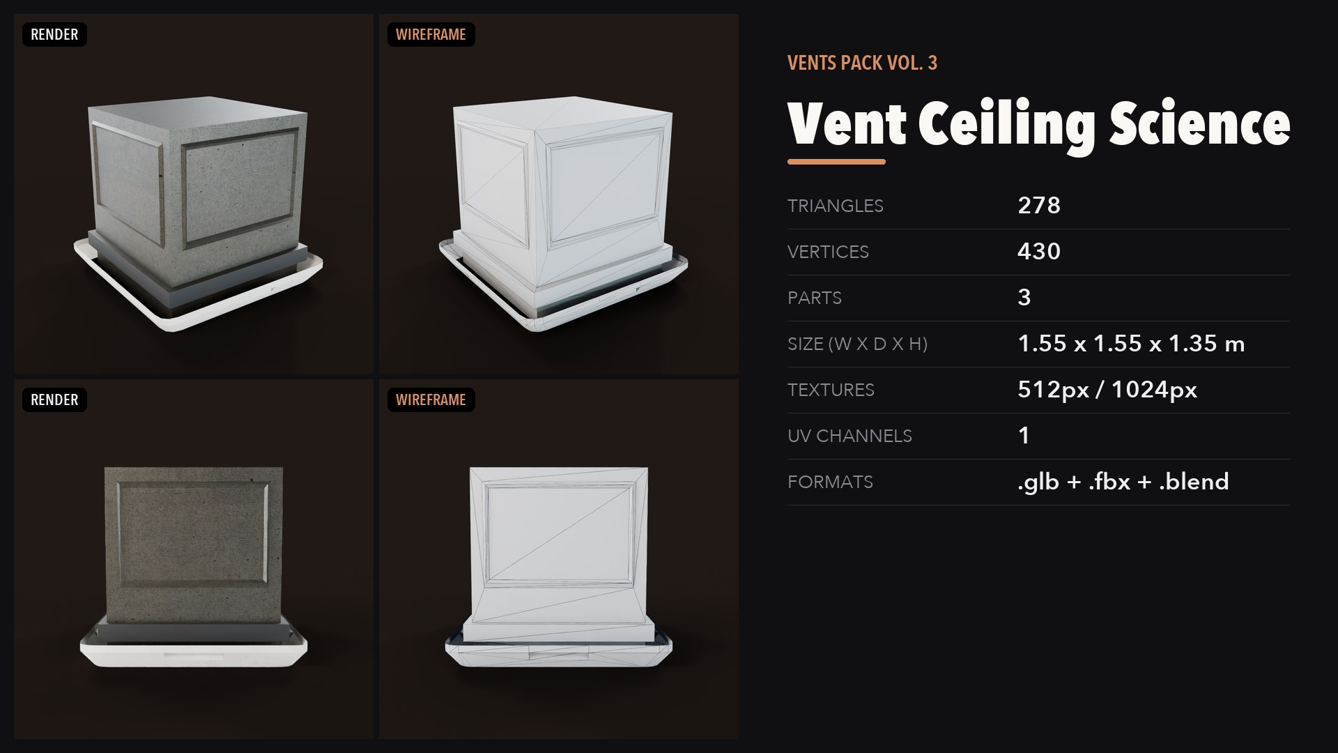 Vents Pack Vol 3 3D https://p.turbosquid.com/ts-thumb/8v/m3qAeE/uD/20_preview/png/1791684336/1920x1080/fit_q87/ca4ccc68694e74c2842e6a3493b86dea28058f72/20_preview.jpg