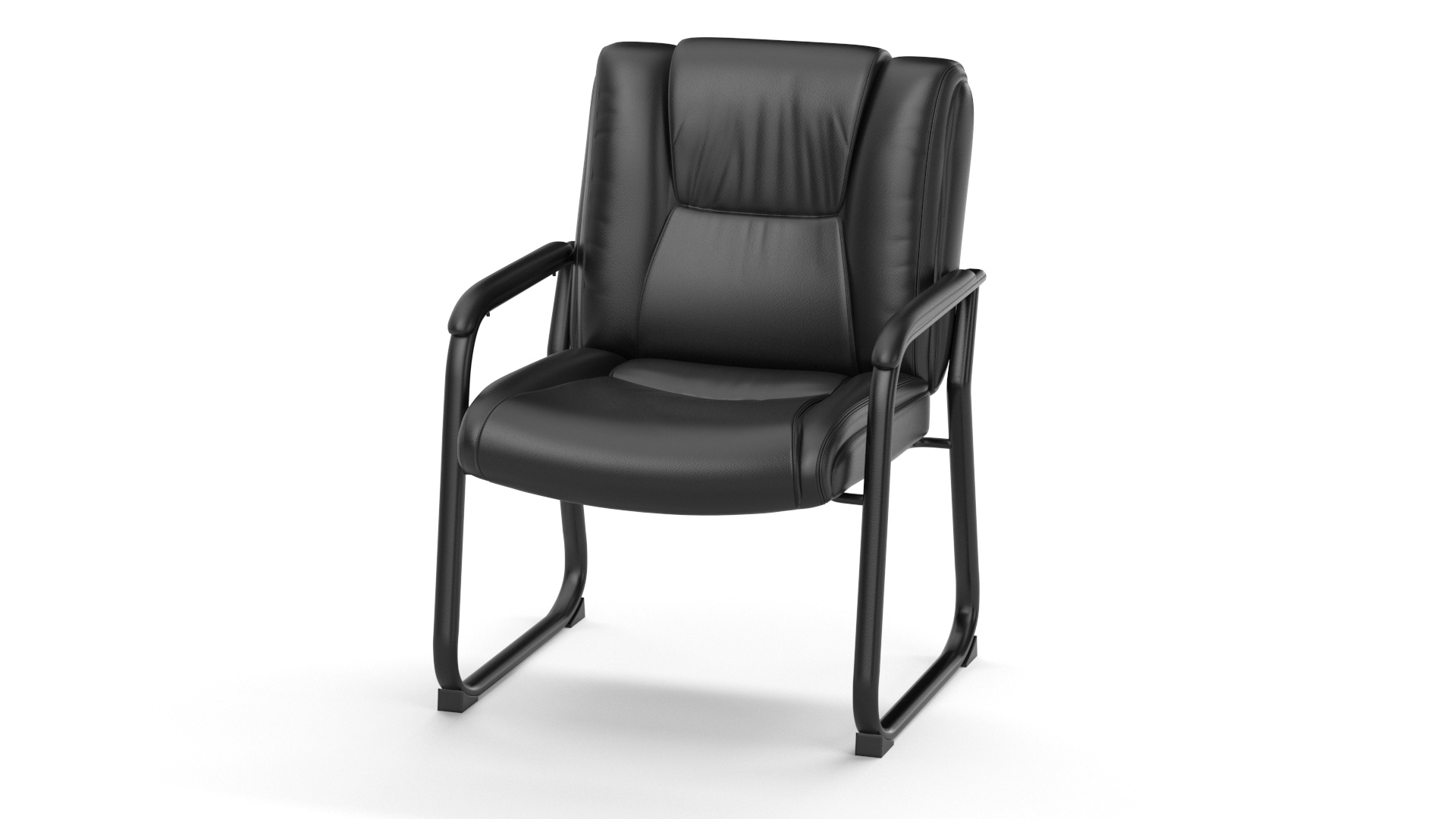 Flash Furniture Reception Chairs Black Leather Soft Side Chairs PBR