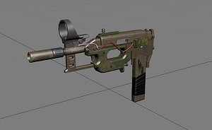 3D pistol postapocalyptic