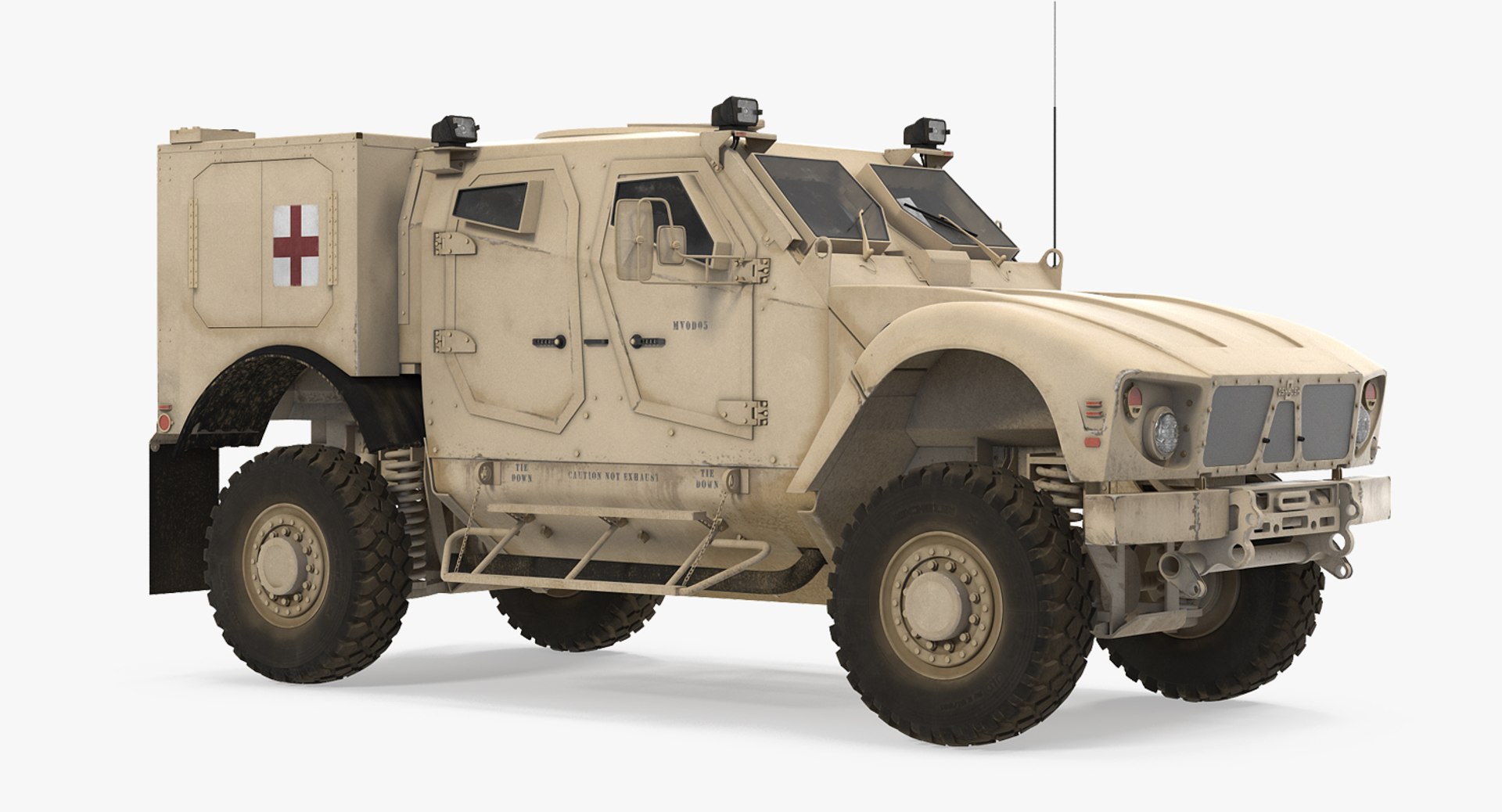 Oshkosh M-ATV Medical Vehicle 3D model preview