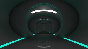 Sci Fi Tunnel 3D model
