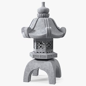3D model Japanese Stone Lantern