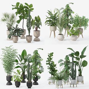 20 Photorealistic Flowers for Interiors - set 118- 121- 125- 128 3D Model Collection