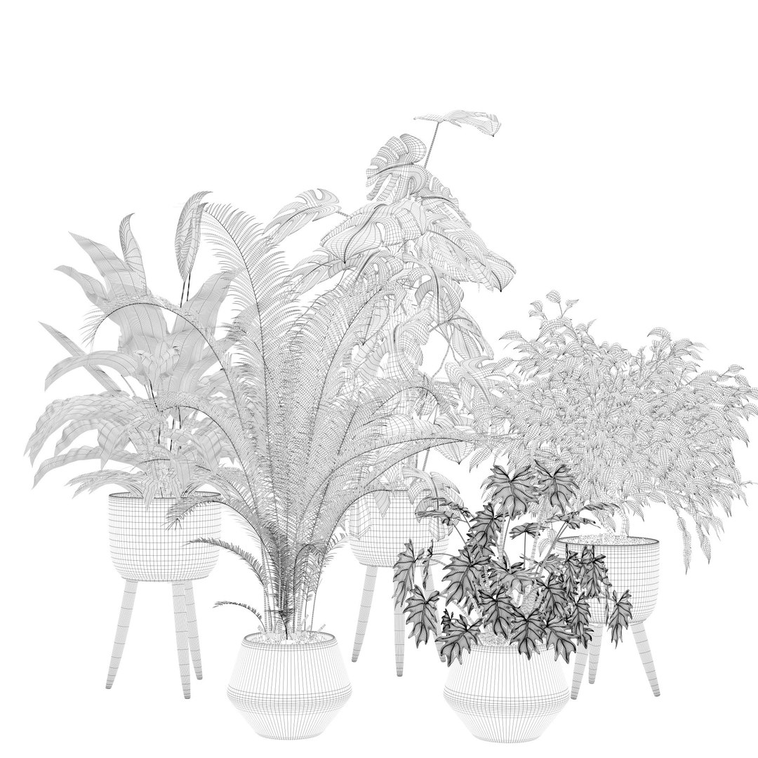 20 Photorealistic Flowers For Interiors - Set 118- 121- 125- 128 3D ...