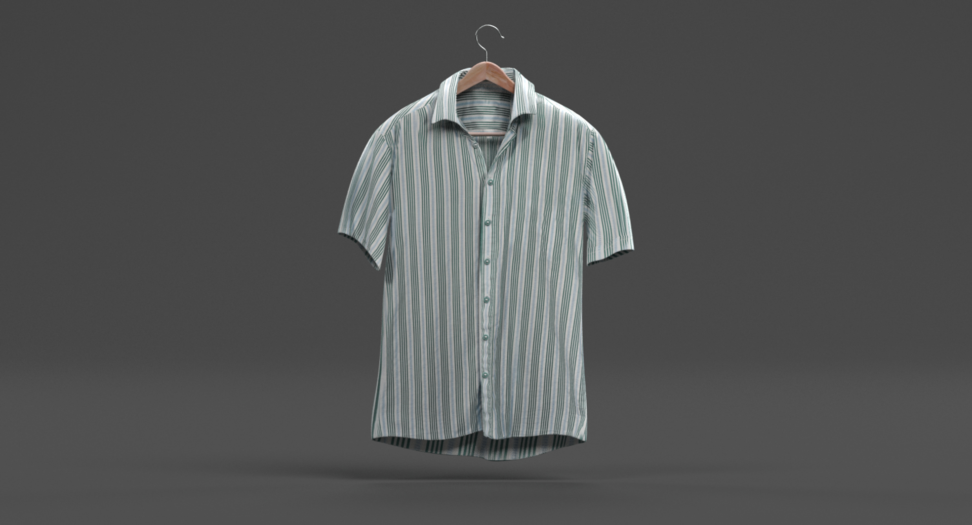 3D Model Striped Shirt - TurboSquid 1213276