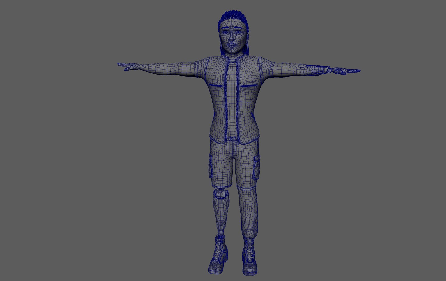 Semi-Realistic Fighter Character With Rig 3D - TurboSquid 2300105