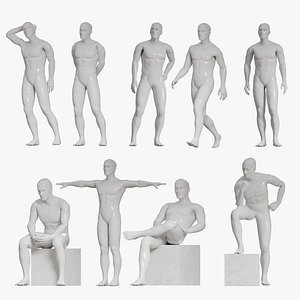 Studio Mannequin Pose Library 9 Poses