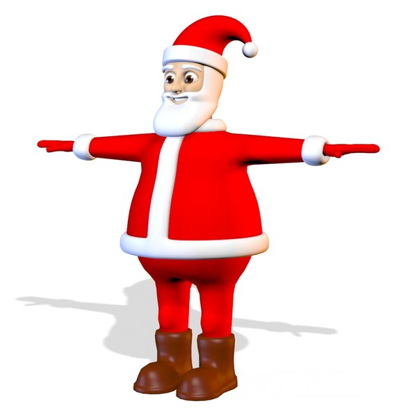 3D santa clause xmas christmas