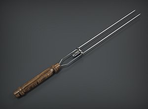3D barbecue prong