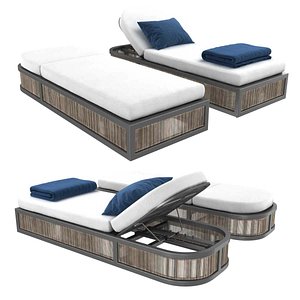 3D chaise restoration hardware capri