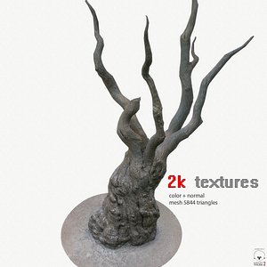3D tree trunk 2k