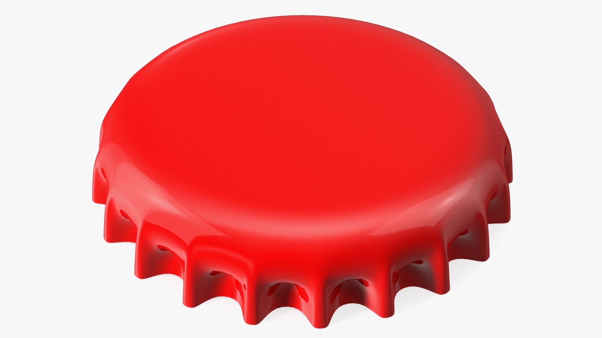 3D Crown Cork Bottle Cap Red model TurboSquid 2174269