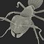Formica nera con modello 3D in pelliccia