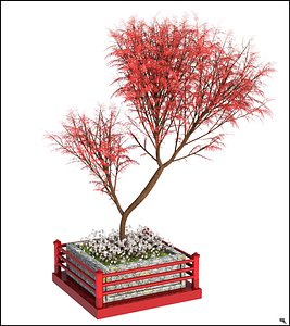 tree asian asia 3D