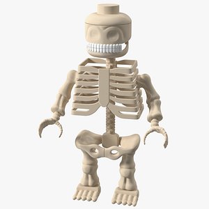 3D Anatomical LEGO Man Skeleton model