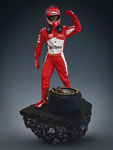 Michael Shumacher 14 Statue