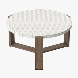 Patio Coffee Table Round 03