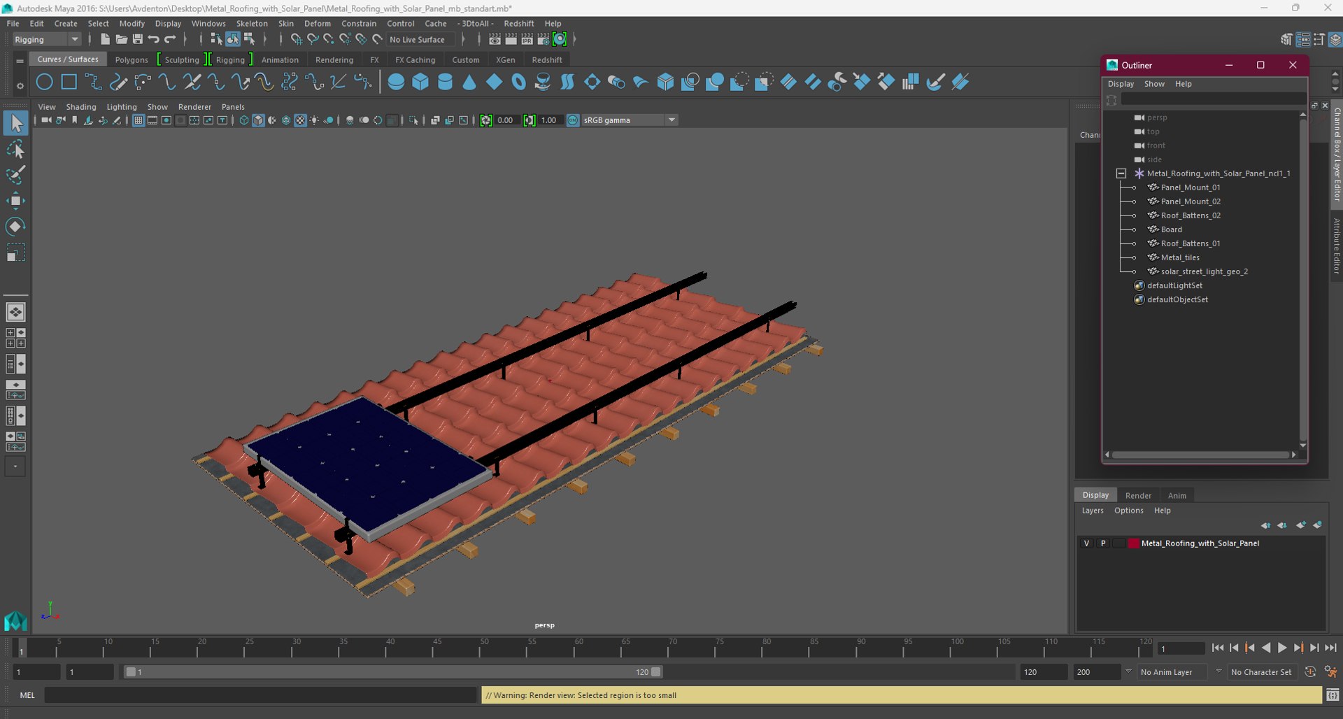 Metal Roofing with Solar Panel 3D model https://p.turbosquid.com/ts-thumb/8w/RnfLWF/Tw/metalroofingwithsolarpanelvray3dmodel033/jpg/1719562682/1920x1080/fit_q87/78d718d48057b1a4026762dafca446a6606565cf/metalroofingwithsolarpanelvray3dmodel033.jpg