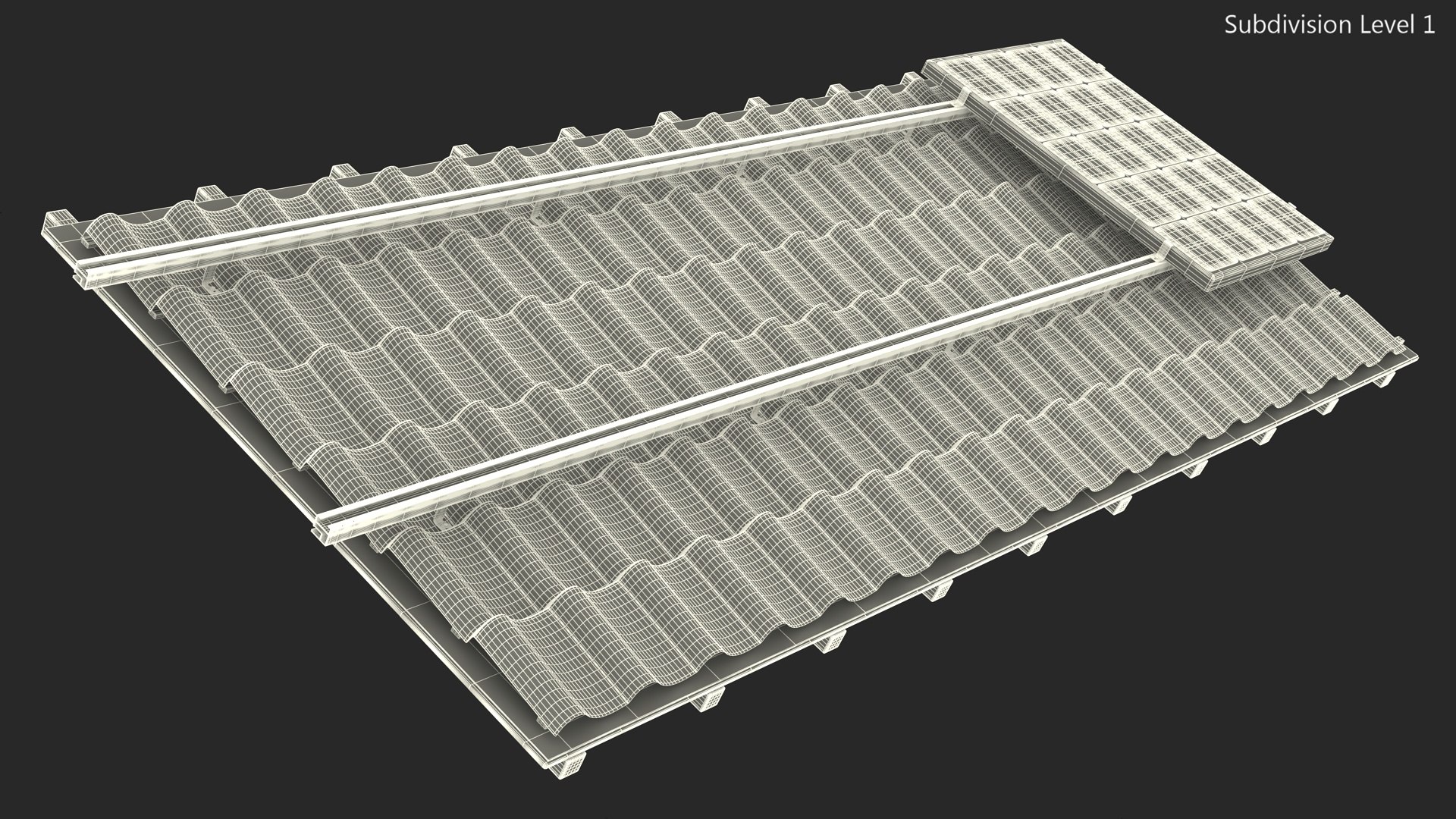 Metal Roofing with Solar Panel 3D model https://p.turbosquid.com/ts-thumb/8w/RnfLWF/gf/metalroofingwithsolarpanelvray3dmodel016/jpg/1719562602/1920x1080/fit_q87/592cfa885425b91d62f3970aa9ebcde2f4b80572/metalroofingwithsolarpanelvray3dmodel016.jpg