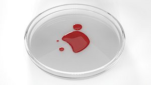 Petri Dish with Blood PBR 2