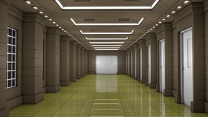 Apartment Corridor Interior 3D model