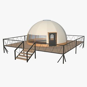 Dome Structure Glamping 3D model