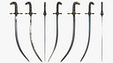 Fantasy Sword RPG Persian Shamshir Kilij Talwar Pulwar Nimcha Pusat Scimitar Sabre Sword Curved