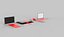 Modelo 3D de un decorado de alfombra roja
