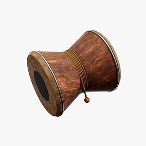 Damaru Musical Instrument 3D Model