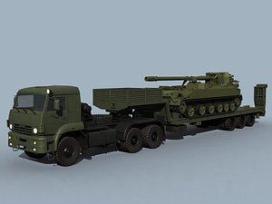 3d model kamaz-65225 2s5 combo