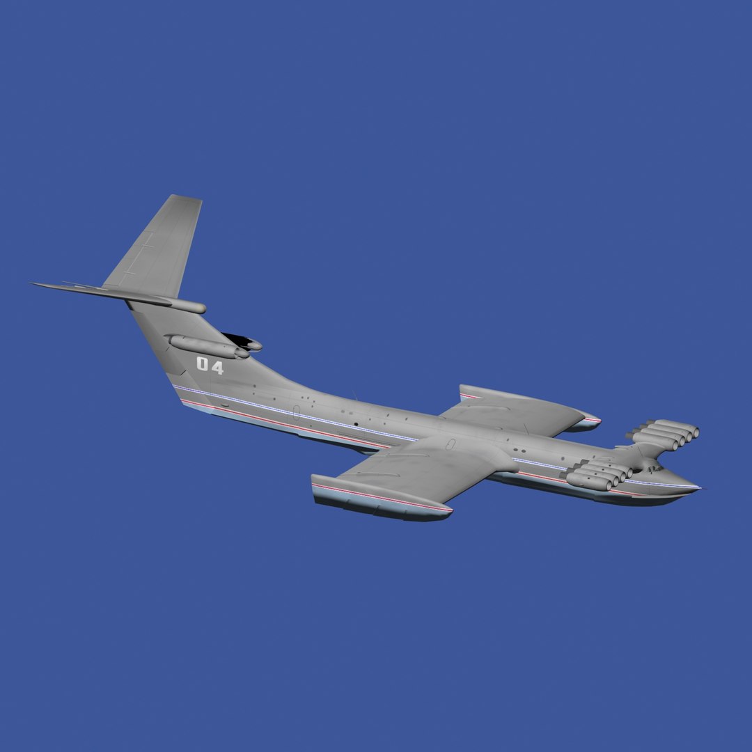 Ekranoplan Km 3d Model
