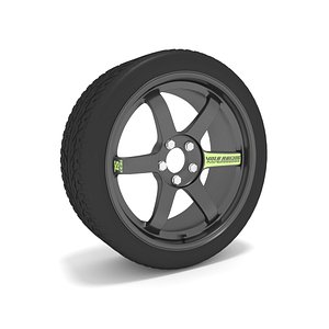 Volk Racing Rims TE37 (w/ Low profile tires)