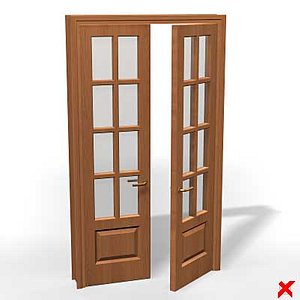 3d ma glass door