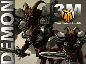 3d model of demon