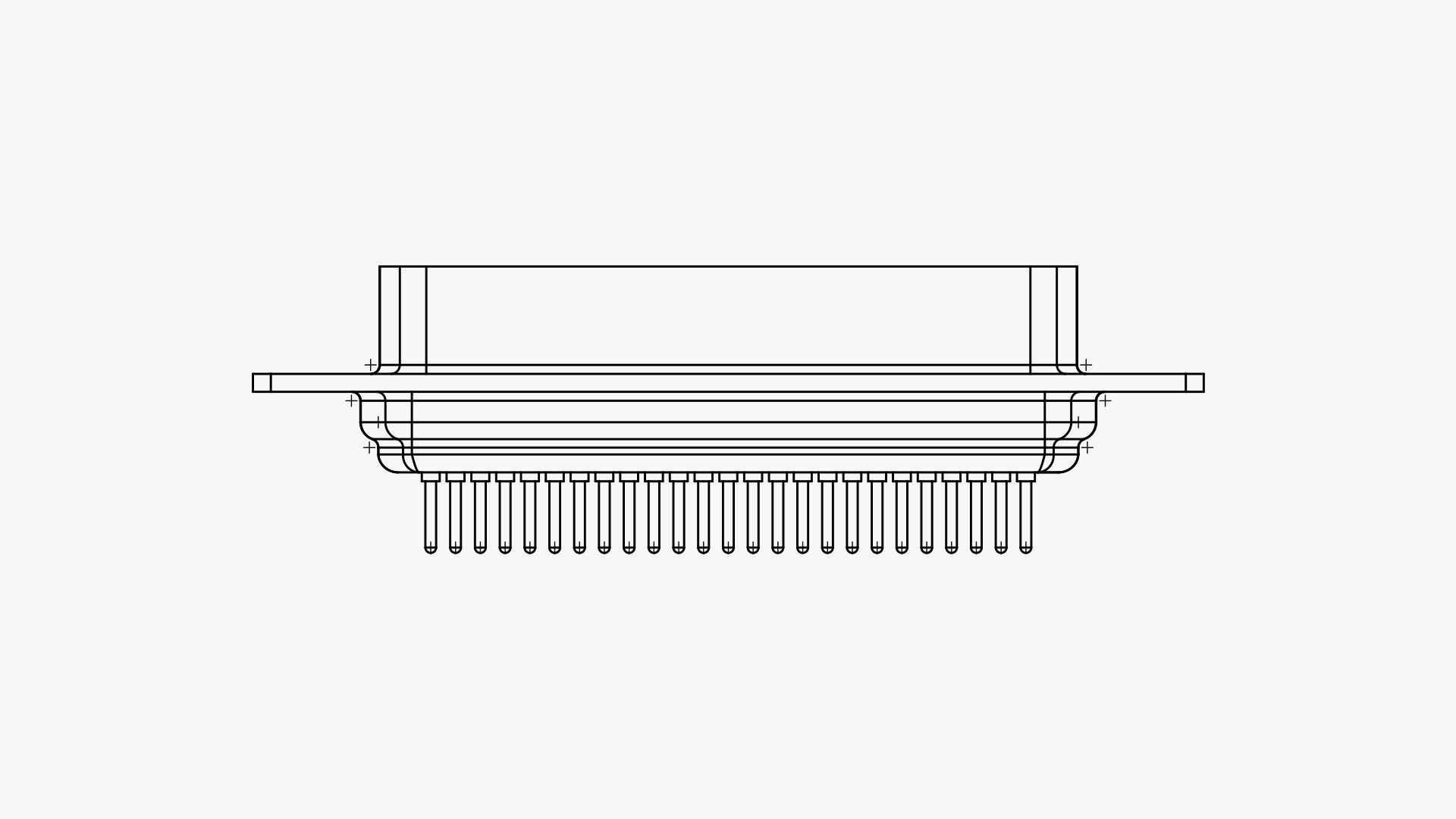 DB25 male connector through hole 3D model https://p.turbosquid.com/ts-thumb/8w/oaizdR/qf/front/png/1668237304/1920x1080/fit_q87/fbc5b0800b9e1bddb9e9cae3c606c2a23ff51069/front.jpg