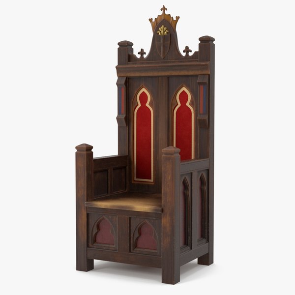 Vintage Wooden Throne 3D model TurboSquid 2112759