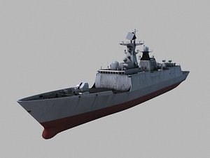warship chinese navy 3D model