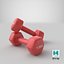 Plastic Fitness Dumbbells 1.5kg