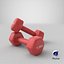 Plastic Fitness Dumbbells 1.5kg