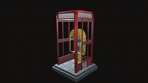 Telephone Booth 3D model