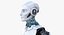 sci-fi male female robots 3D model