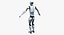 sci-fi male female robots 3D model