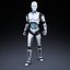 sci-fi male female robots 3D model