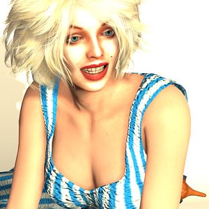 3D realistic jeane cw model