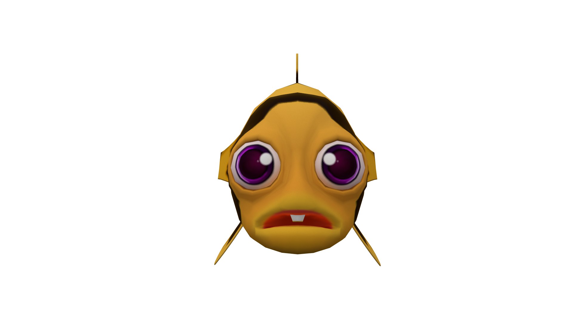 Bumblebee Goby Fish Toon 3D Model - TurboSquid 1586043