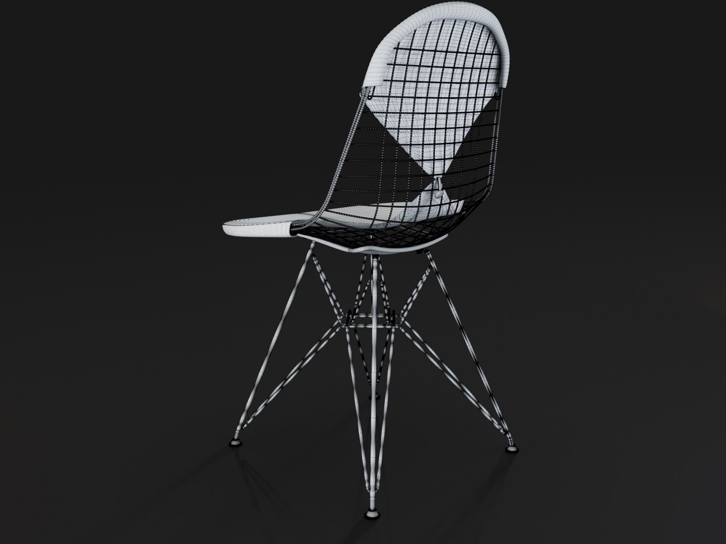 3D Model Wire Chair - TurboSquid 1334386