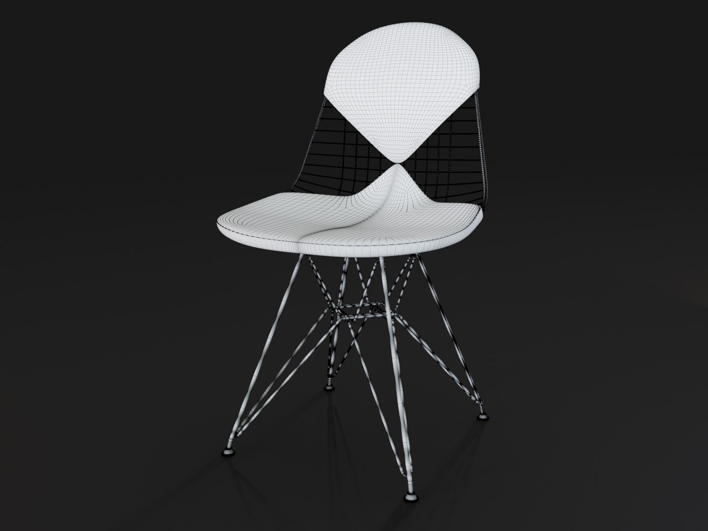 3D Model Wire Chair - TurboSquid 1334386