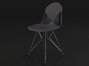 3D model wire chair