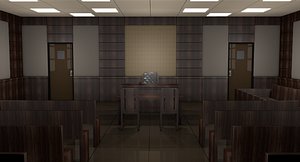 Courtroom 3D model