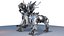 Horror Mech Monster- vray- lowpoly model